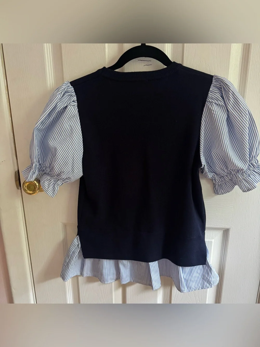 Nanette Lepore Navy Sweater Shirt